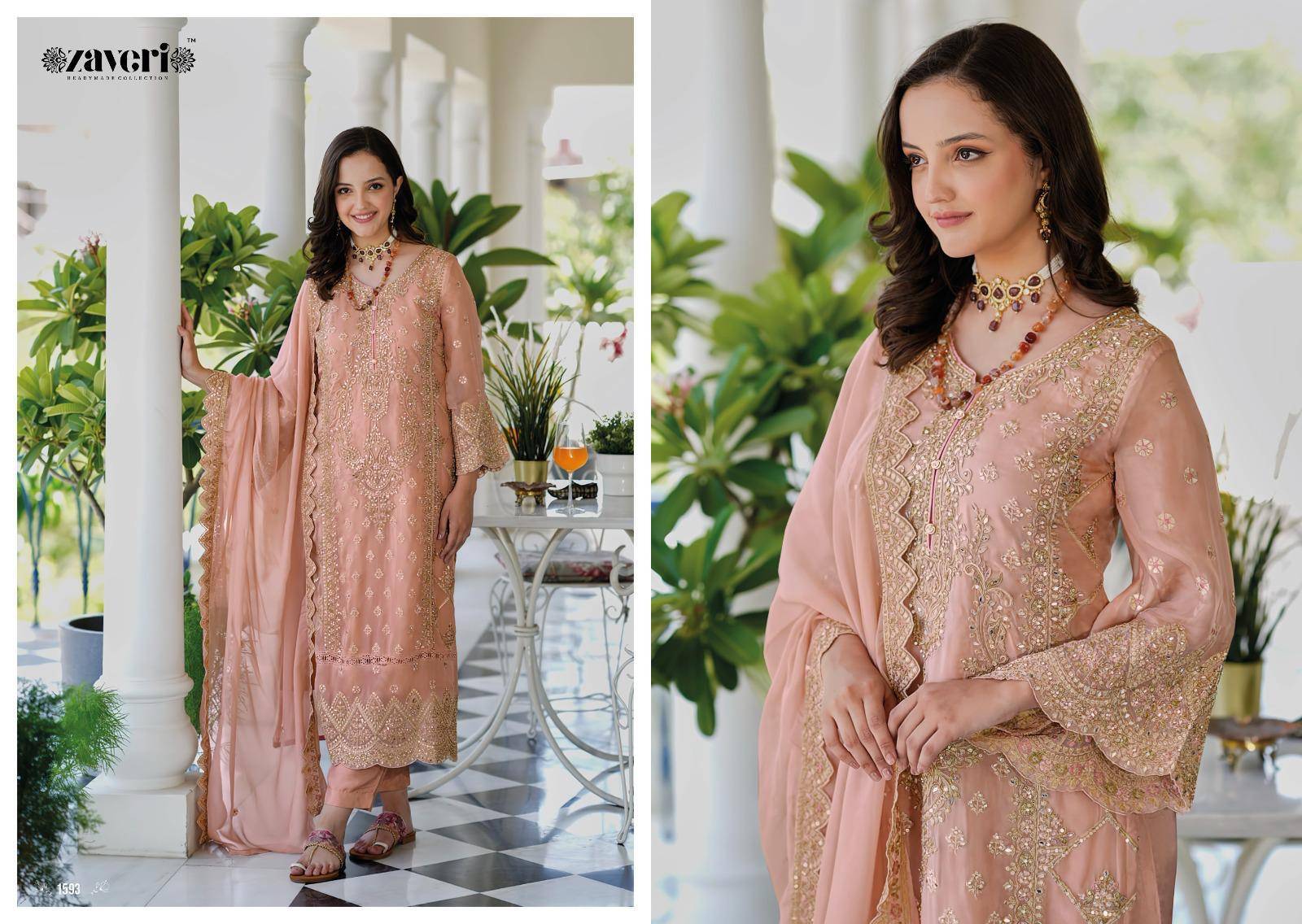 Anaya By Eba Lifestyle 1592 To 1595 Series Ready To Wear Heavy soft organza Dresses At Wholesale Price